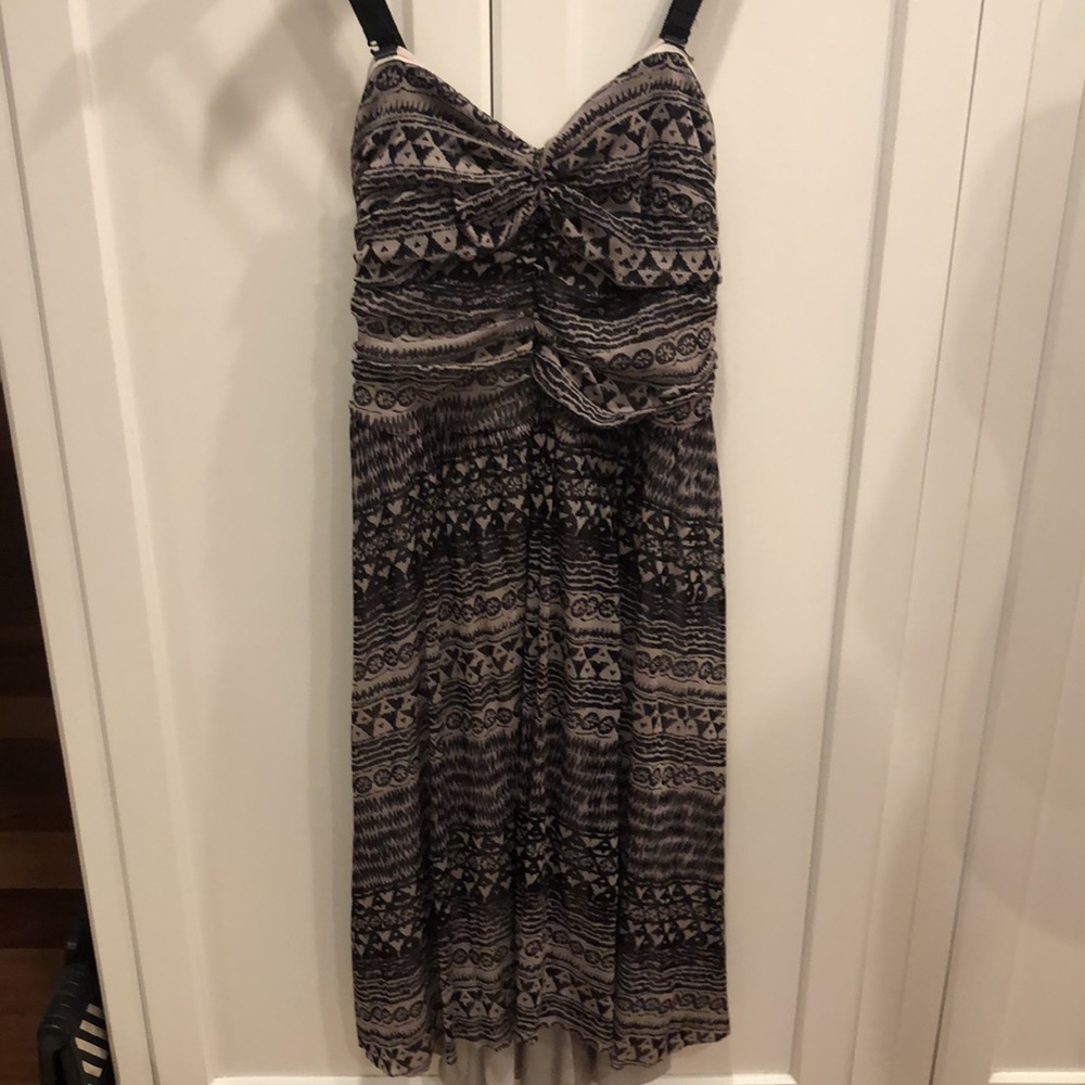 😎😎Free People Block printed Dress black festival beach summer